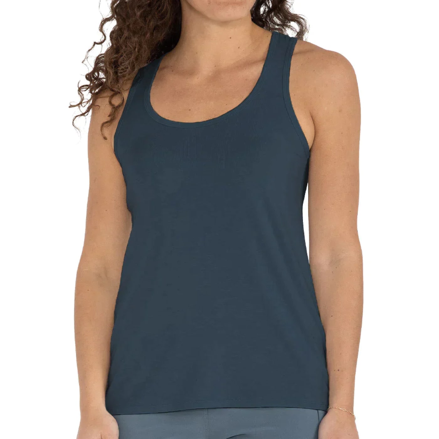 Free Fly Women's Bamboo Motion Racerback Tank 2024 BLUE DUSK