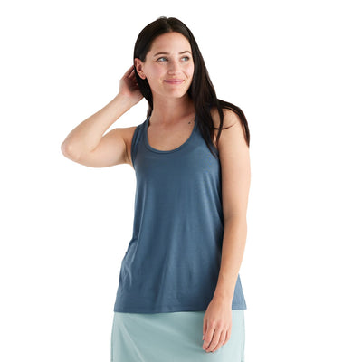 Free Fly Women's Bamboo Motion Racerback Tank 2024 SLATE BLUE