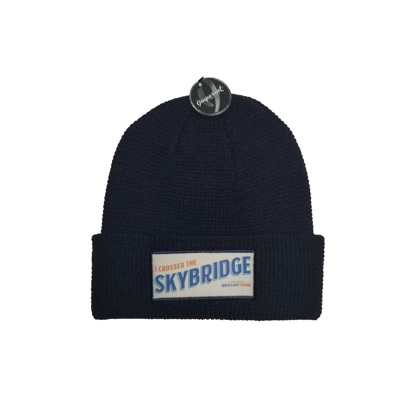 Gatlinburg Venice Knit Beanie with I Crossed Skybridge Patch 