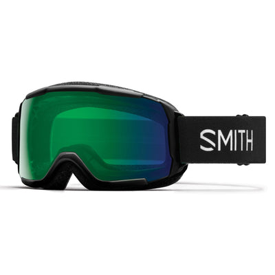 Smith Junior's Grom Goggles with ChromaPop Lens 2023 BLACK/EDAY GREEN MIR