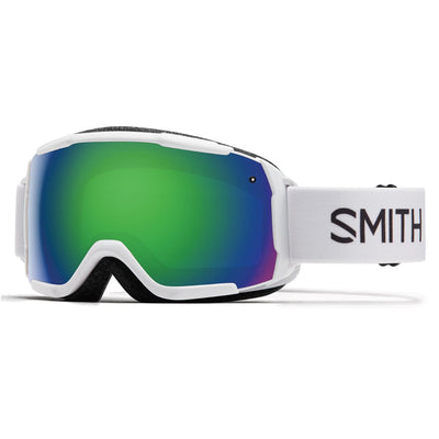 Smith Junior's Grom Goggles with ChromaPop Lens 2023 WHITE/EDAY GREEN MIR