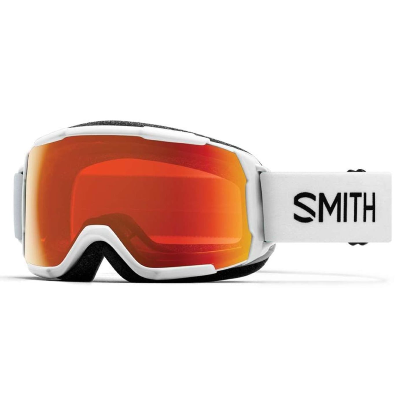 Smith Junior's Grom Goggles with ChromaPop Lens 2023 WHITE/EDAY RED MIR