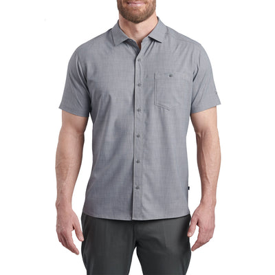 Kuhl Men's Persuadr Short Sleeve Shirt 2022 ANCHOR GRAY