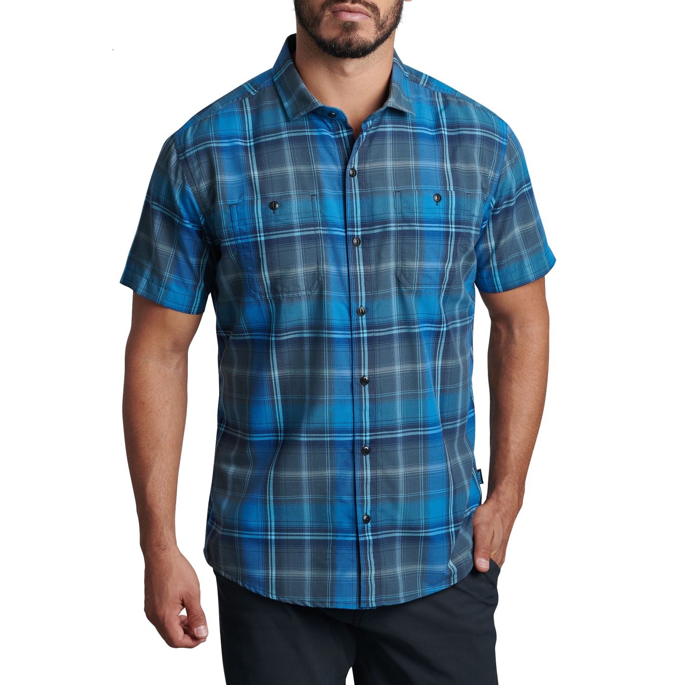 Kuhl Men's Styk Short Sleeve Shirt 2022 NOCTURNAL BLUE