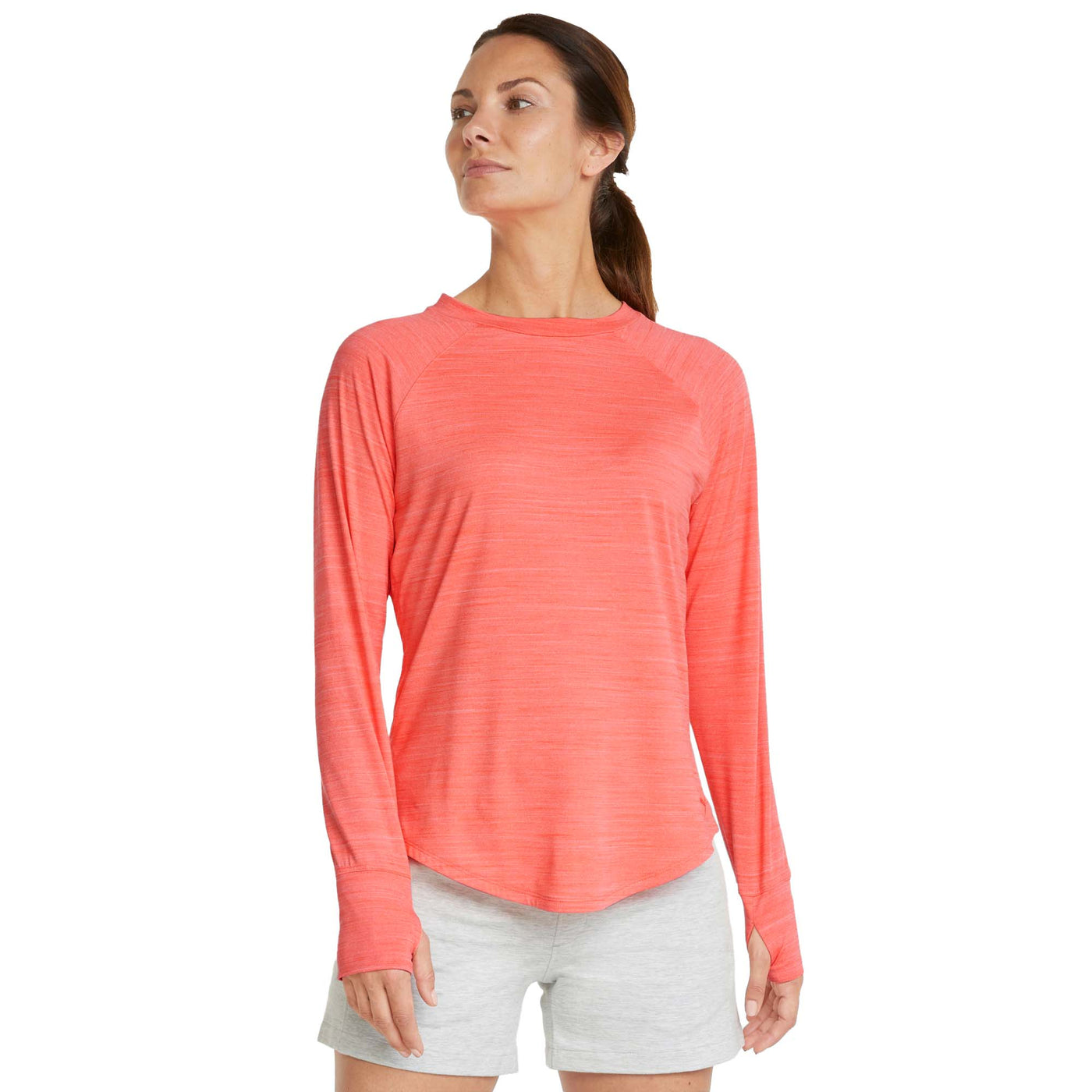 Puma Women's Cloudspun Long Sleeve 2023 HOT CORAL HE