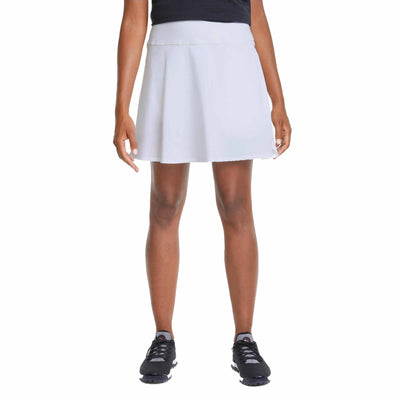 Puma Women's PWRSHAPE Solid Golf Skirt 2023 BRIGHT WHITE