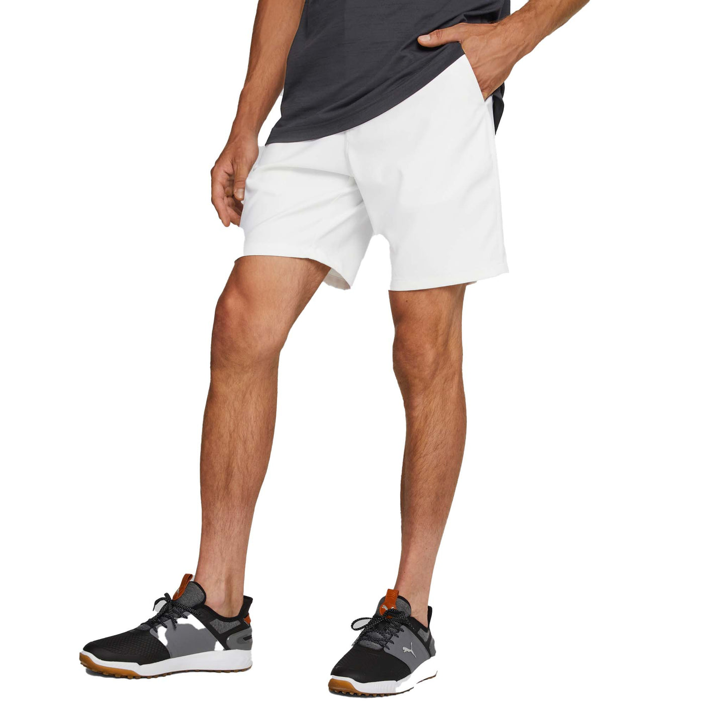 Puma Men's Dealer 8" Golf Shorts 2023 WHITE GLOW