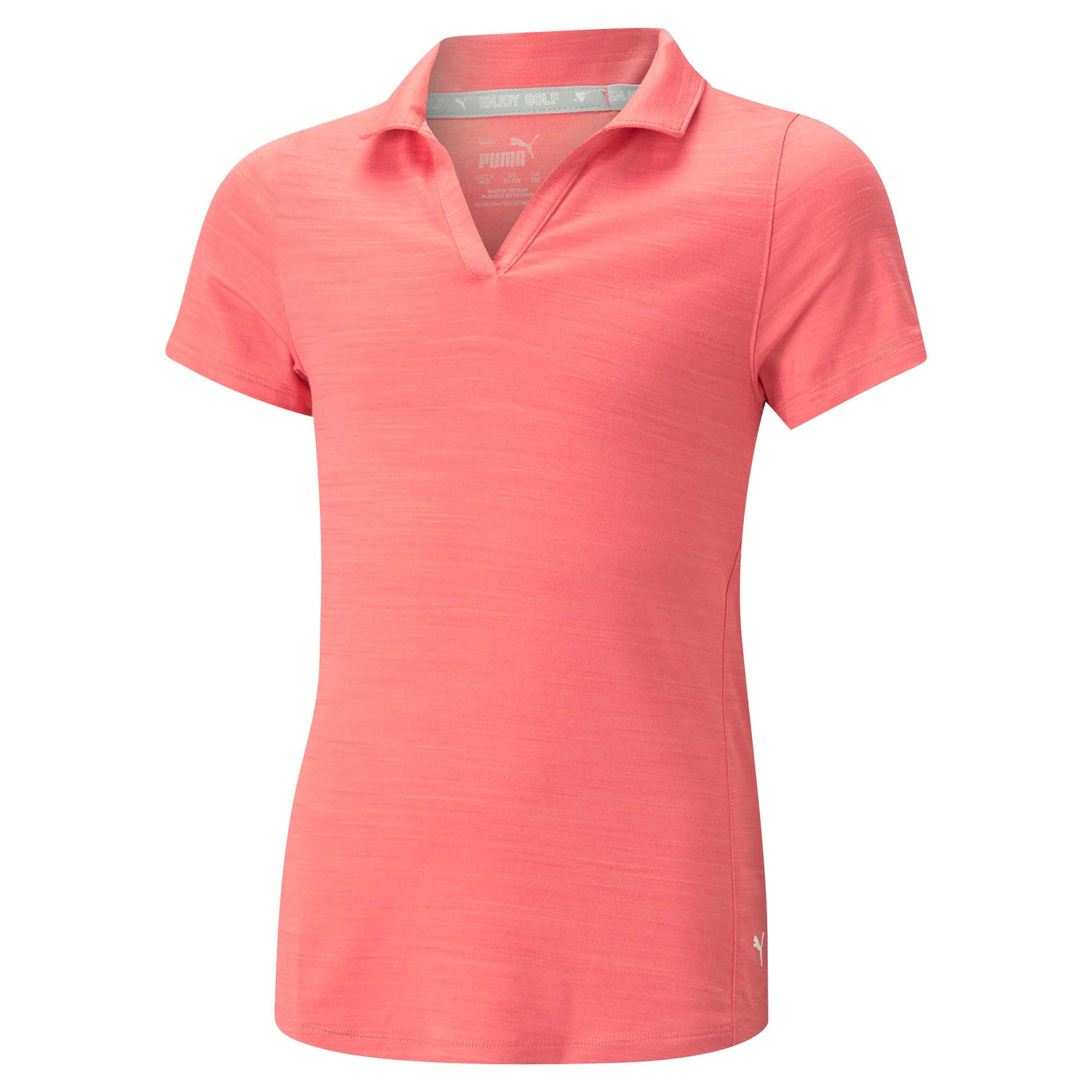 Puma Girl's Cloudspun Coast Golf Polo Shirt 2023 LOVEABLE HEA