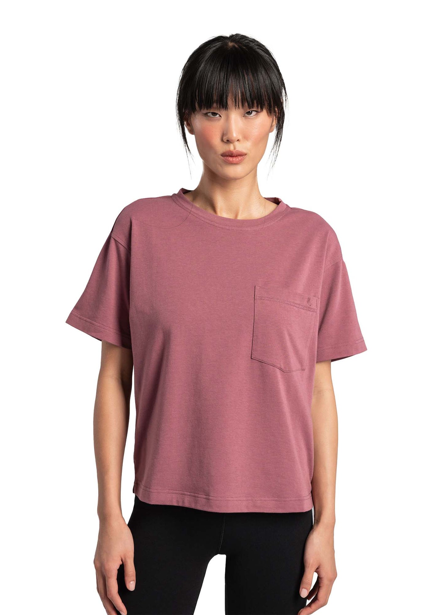 Lole Women's Effortless Cotton Tee 2023 THISTLE