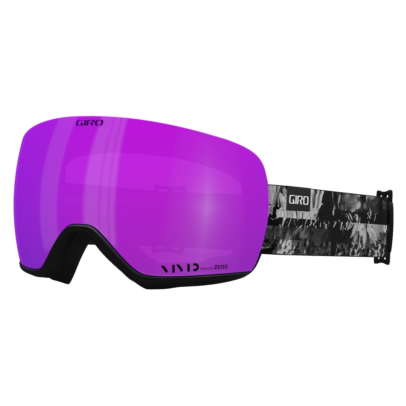Giro Women's Lusi Goggles with Bonus VIVID Lens 2023 BLACK & WHITE DATA MOSH/VIVID PINK