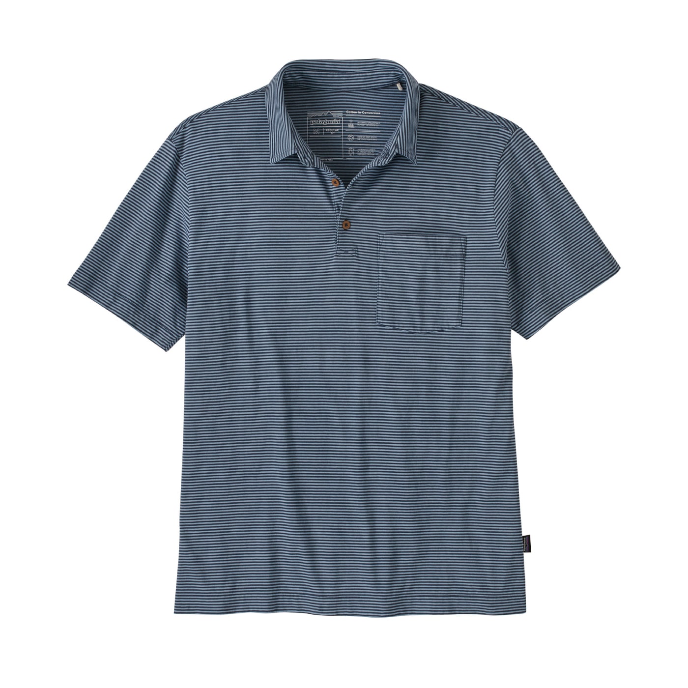 Patagonia Men's Cotton in Conversion Lightweight Polo FATHOM STR