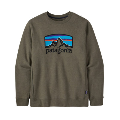 Patagonia Men's Fitz Roy Horizons Uprisal Crew Sweatshirt GDNG GARDEN GRE