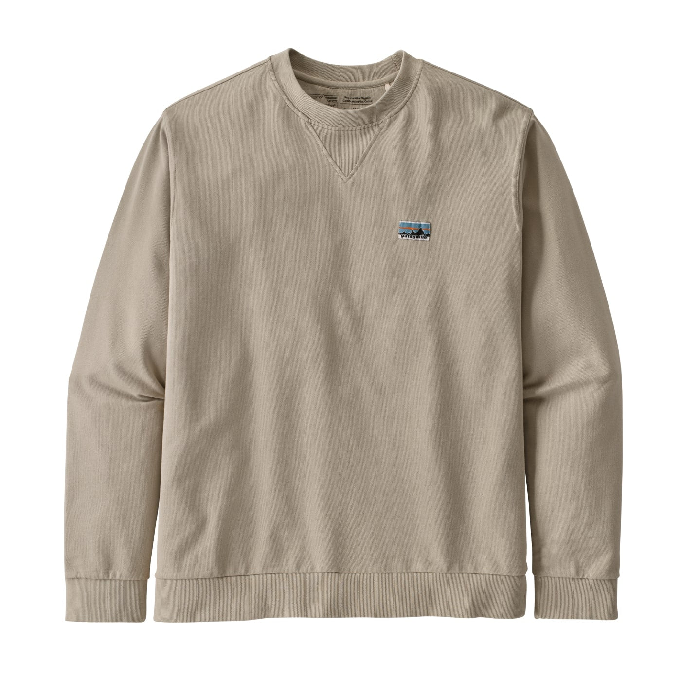 Patagonia Men's Regenerative Organic Certified Cotton Crewneck Sweatshirt PUM PUMICE