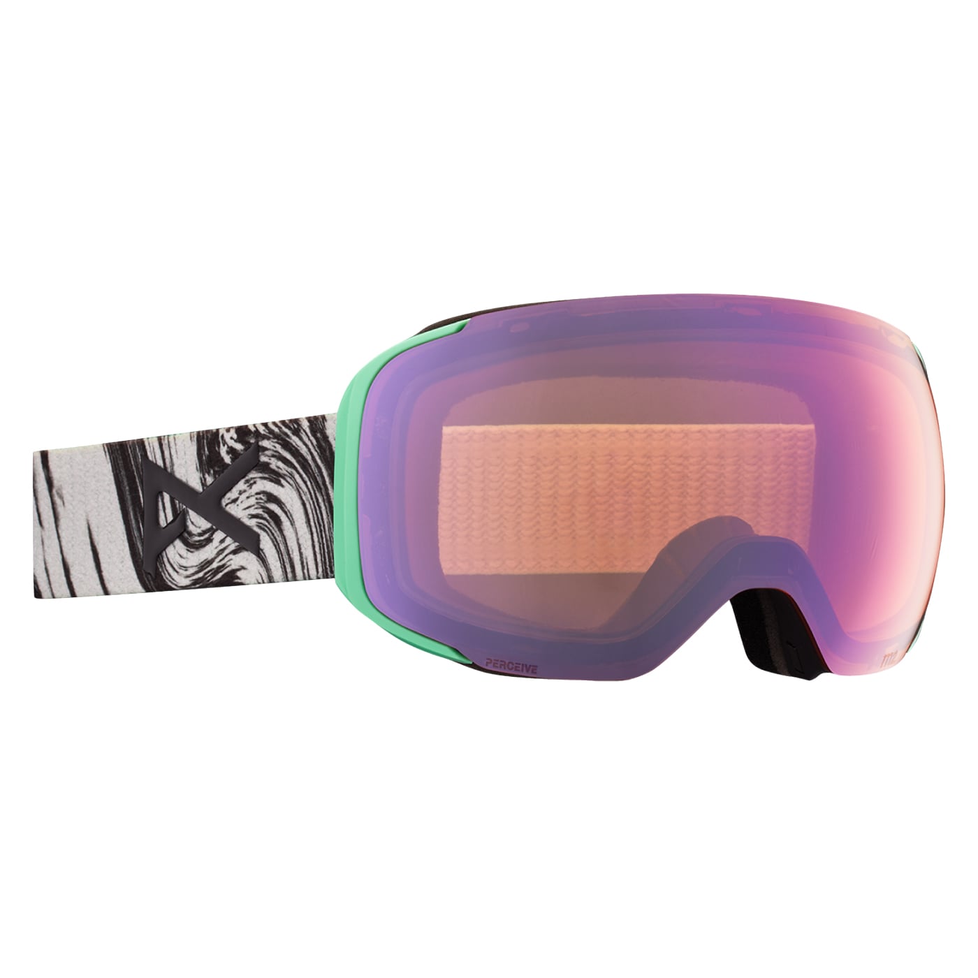 Anon Men's M2 MFI w/Bonus Lens Goggle 2022 MELT WHITE PRCV CLOUDY PNK