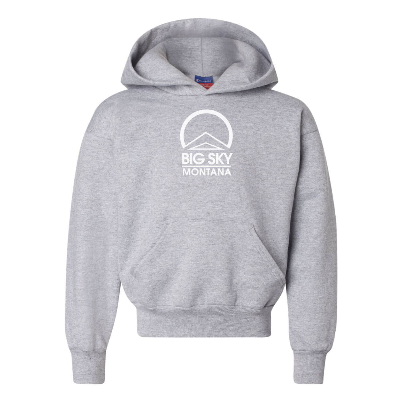 Big Sky Logo Youth Powerblend Hoodie HEATHERED GREY