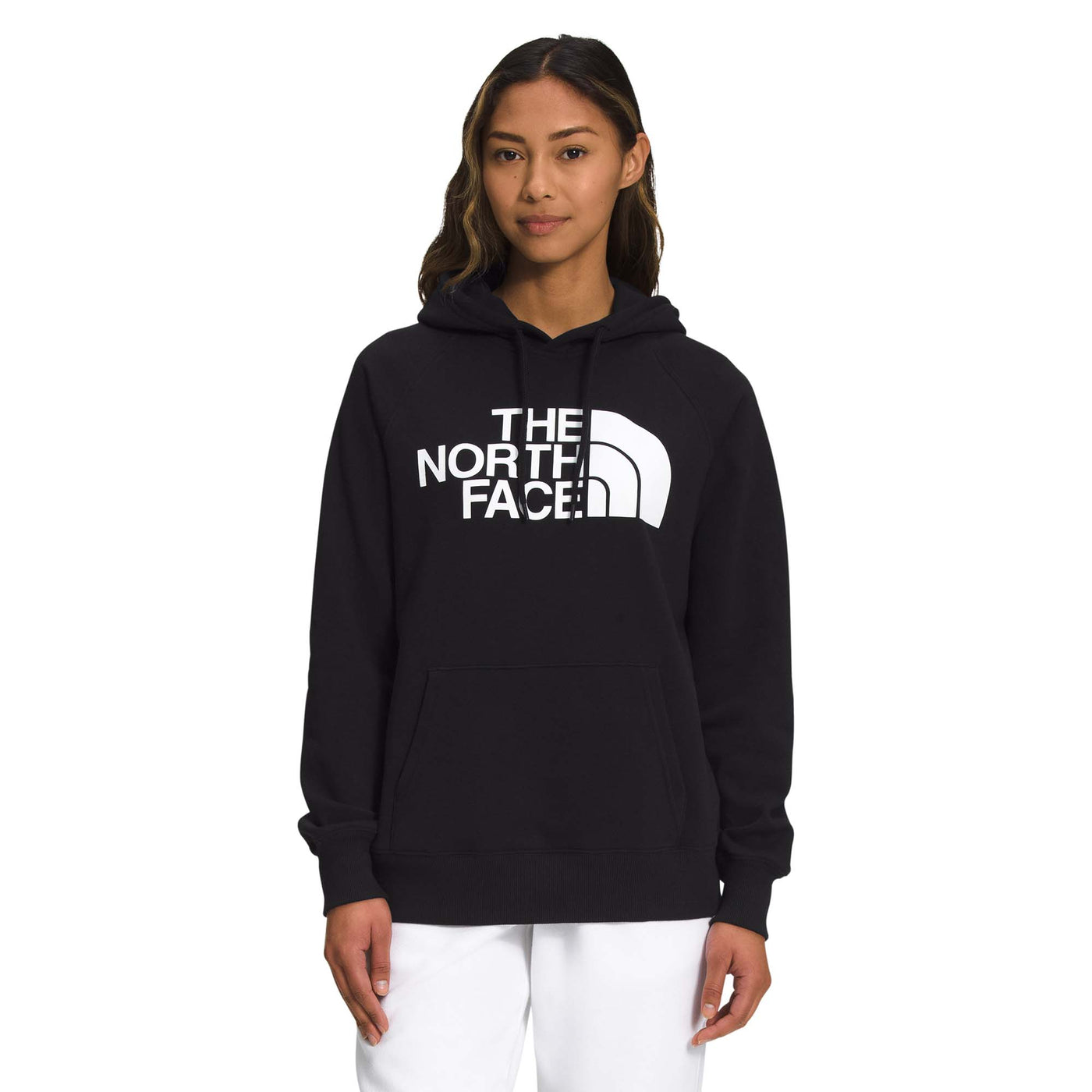 The North Face Women's Half Dome Pullover Hoodie 2023 KY TNF BLACK/T