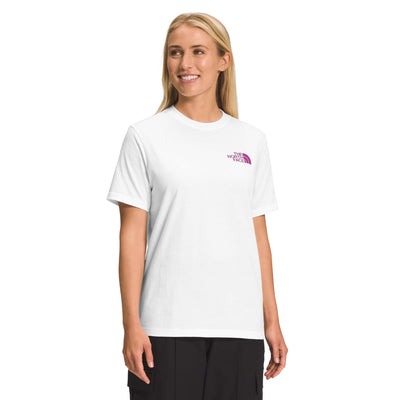 The North Face Women's Short-Sleeve Box NSE Tee 2024 TNF WHITE PUR