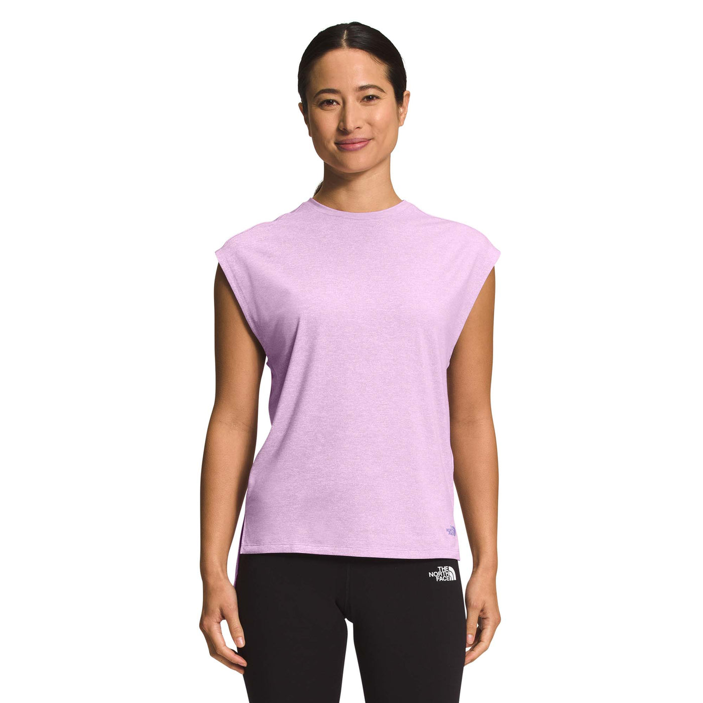 The North Face Women's Dawndream Muscle Tee 2023 LUPINE HEAT