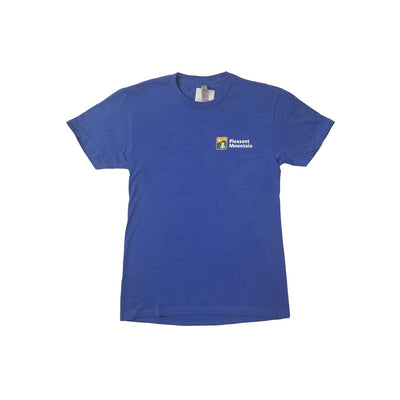 Pleasant Mountain Short Sleeve T-shirt 2 Full Color Logos 