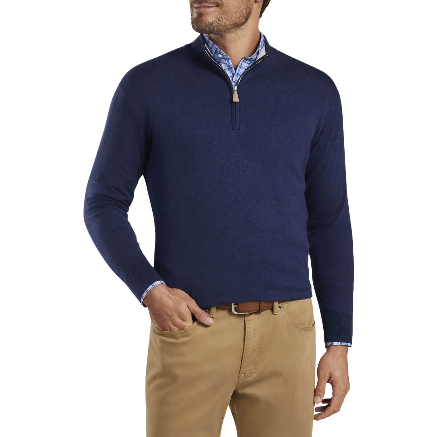 Peter Millar Men's Crown Soft Qtr Zip Sweater 