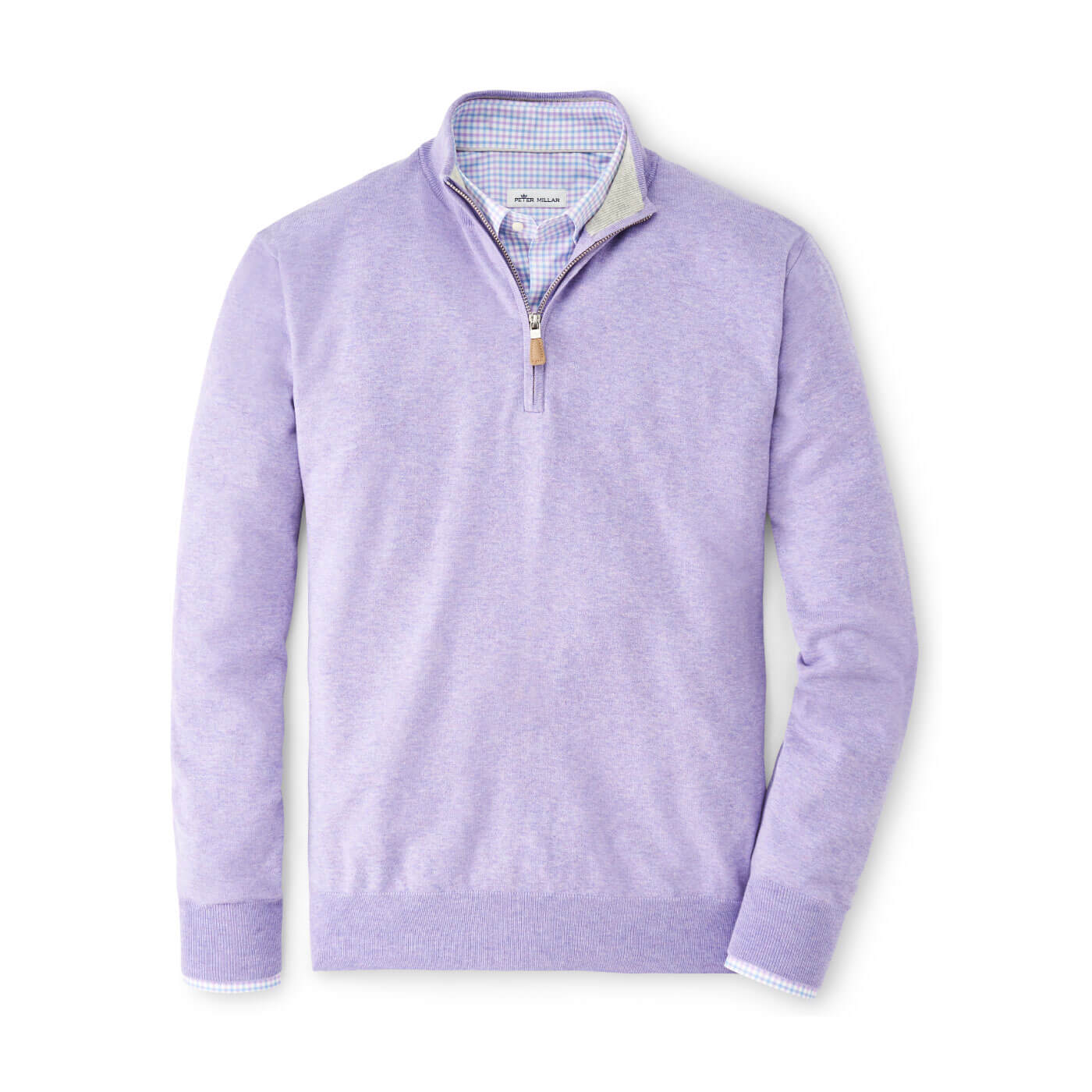 Peter Millar Men's Crown Soft Qtr Zip Sweater PETAL PURPLE