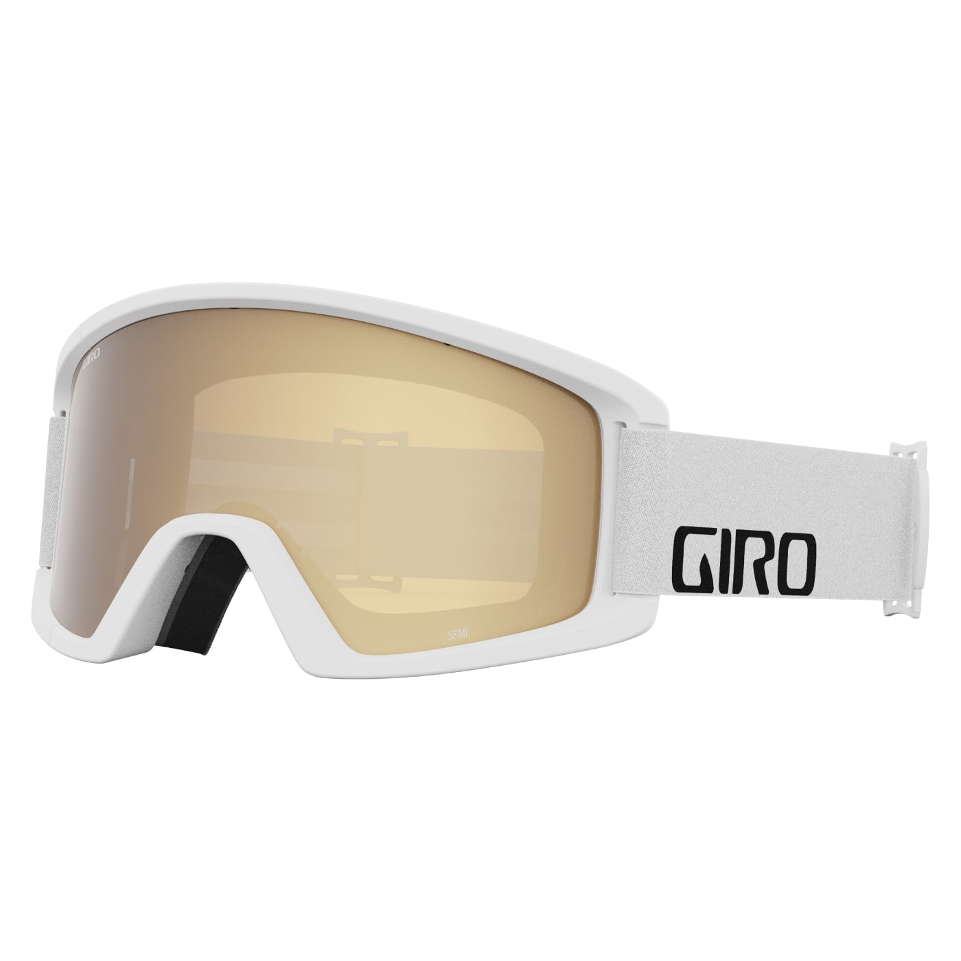 Giro Junior's Semi Goggles with Bonus Lens 2024 WHITE WORDMARK/AMBER GOLD
