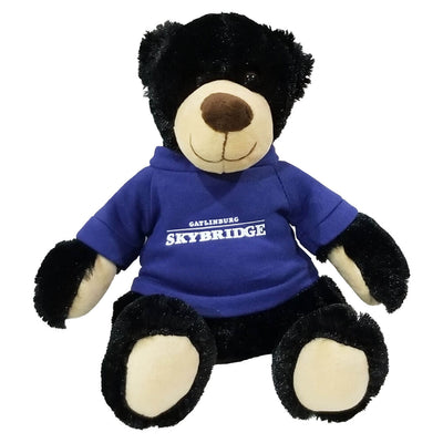 Gatlinburg SkyBridge Logo Rufus Plush Black Bear 