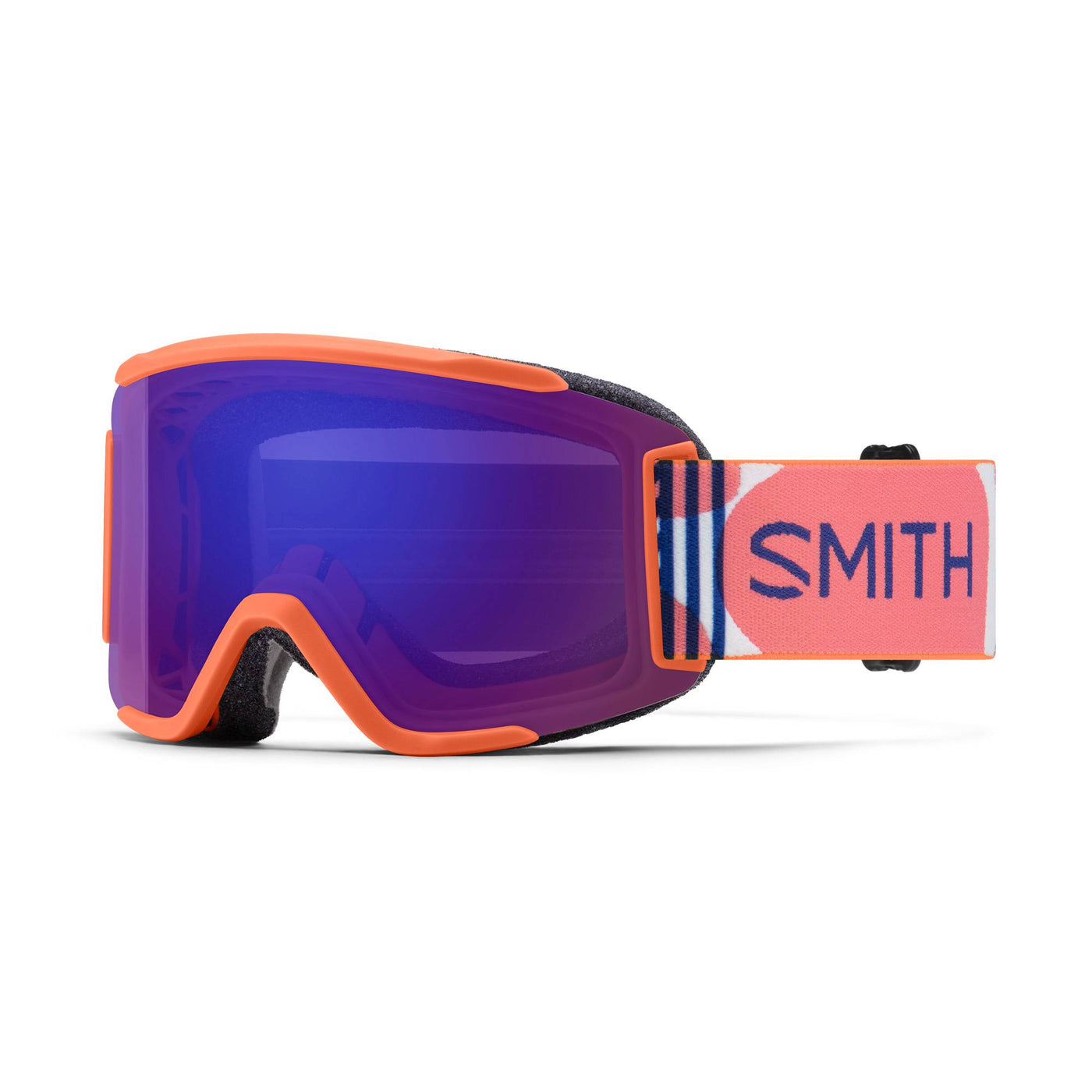 Smith Squad S Goggles with Bonus ChromaPop Lens 2023 CORAL RISO PRNT/EDAY VIOLET MIR