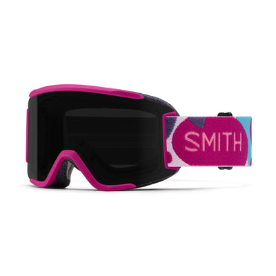 Smith Squad S Goggles with Bonus ChromaPop Lens 2023 FUSCHIA SHAPES/SUN BLACK