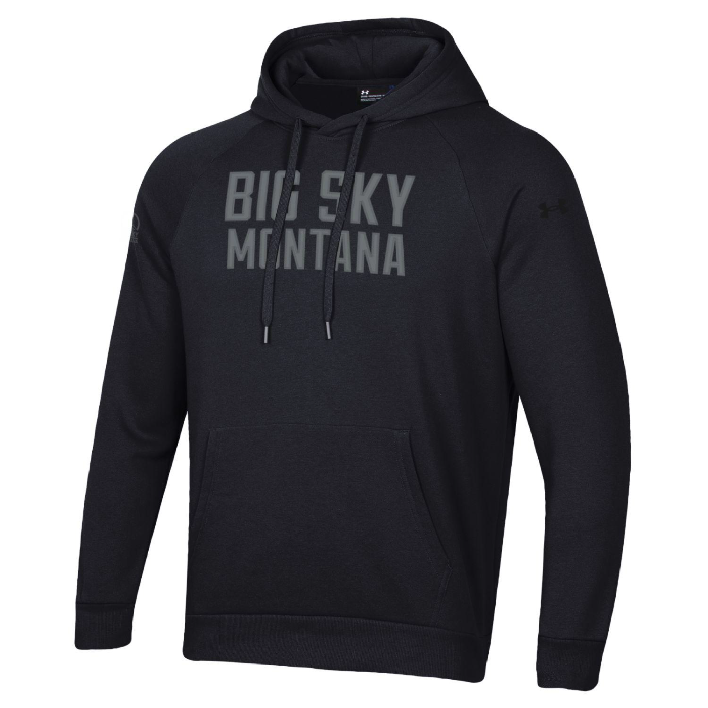 Big Sky Under Armour Wool Logo All Day Hoodie BLACK