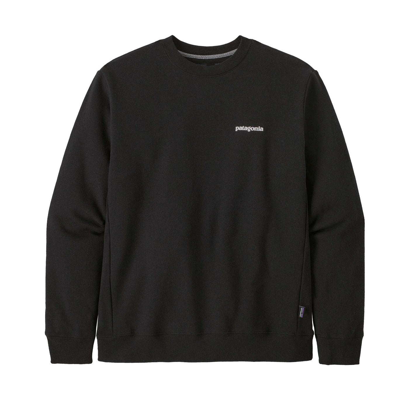 Patagonia P-6 Logo Uprisal Crew Sweatshirt 2025 BLACK