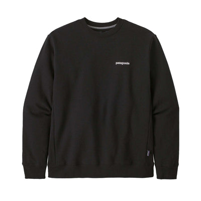 Patagonia P-6 Logo Uprisal Crew Sweatshirt 2025 BLACK