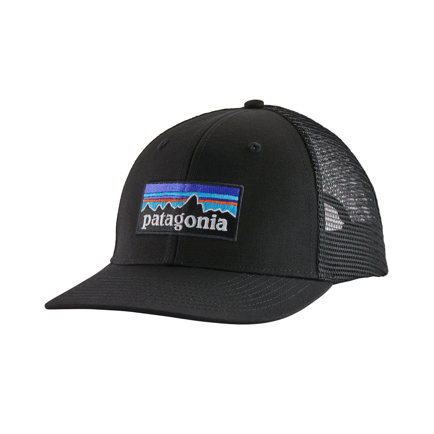 Patagonia P-6 Logo Trucker Hat 2025 BLACK