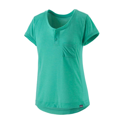 Patagonia Women's Capilene® Cool Trail Bike Henley 2023 FRESH TEAL