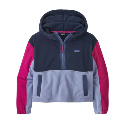 Patagonia Kids' Microdini Cropped Hoody Pullover 2023 NENA NEW NAVY