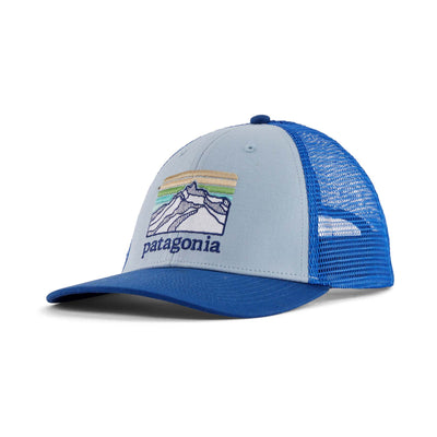 Patagonia Line Logo Ridge LoPro Trucker Hat 2023 STME STEAM BLUE