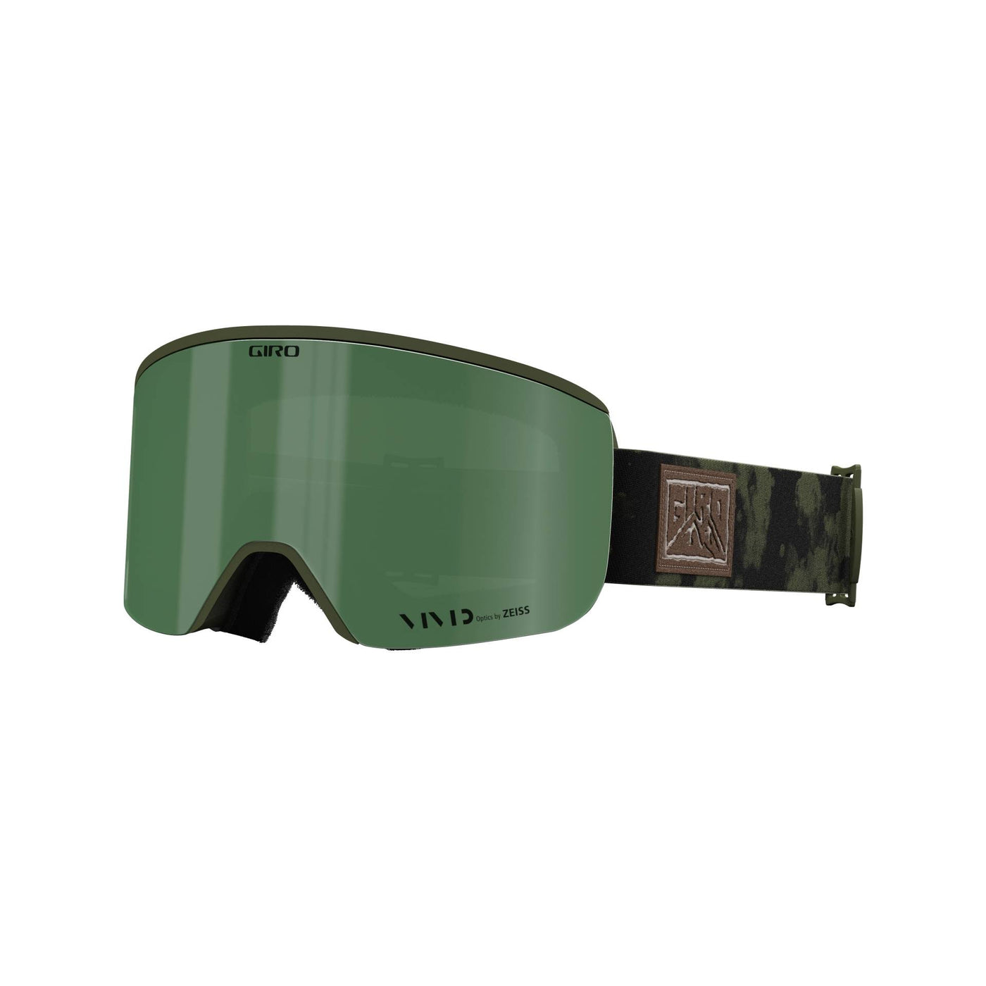 Giro Men's Axis Goggles with Bonus VIVID Lens 2023 TRAIL GREEN CLOUD/VIVID ENVY