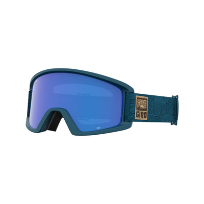 Giro Junior's Semi Goggles with Bonus Lens 2024 HARBOR BLUE ADVENTURE GRID/GREY COBALT