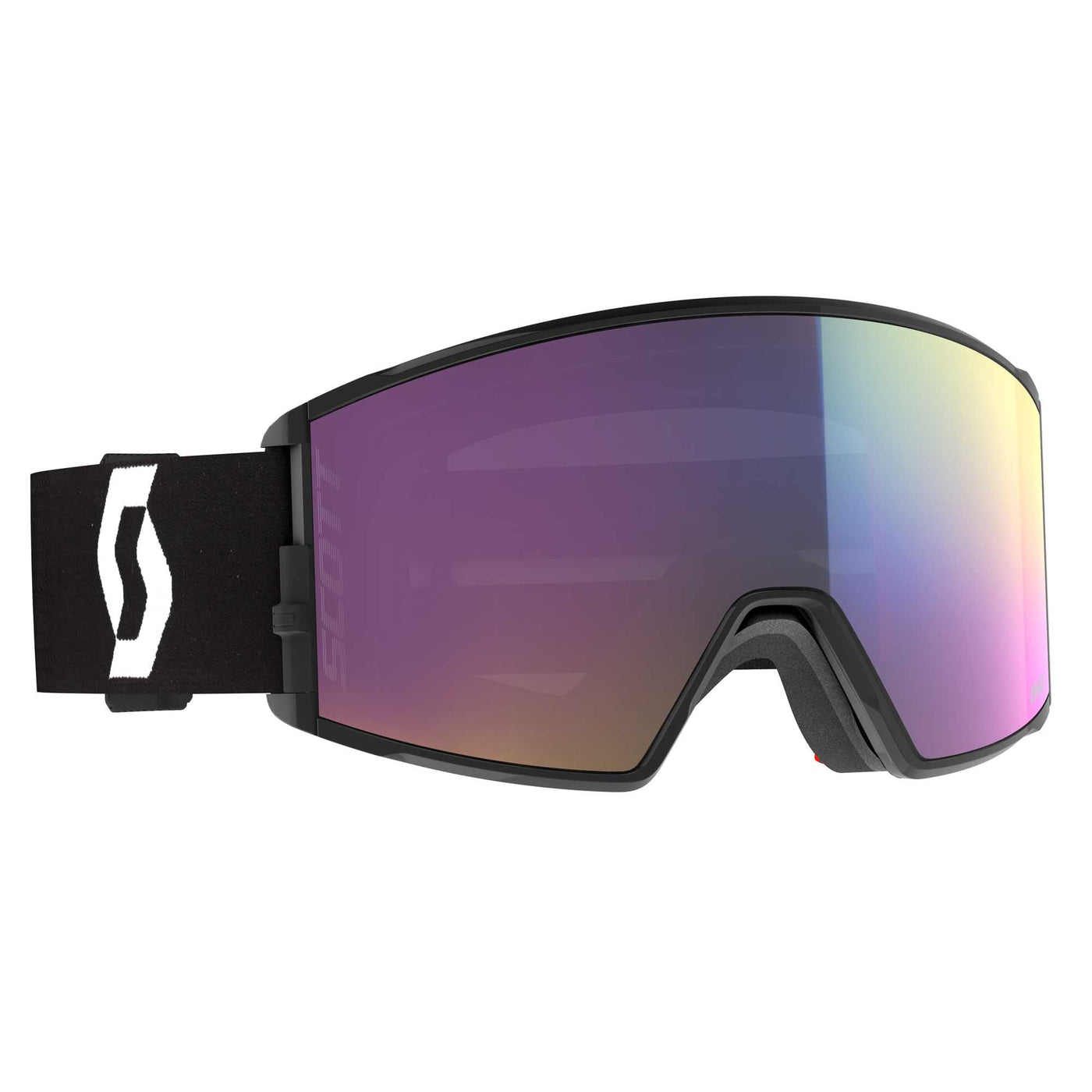 Scott React Goggles 2024 MINERAL BLK/WHT/ENH TEAL CHROME