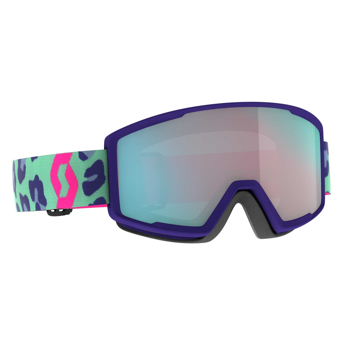 Scott Factor Pro Goggles 2024 MNT GRN/NEON PK/ENH AQUA CHROME