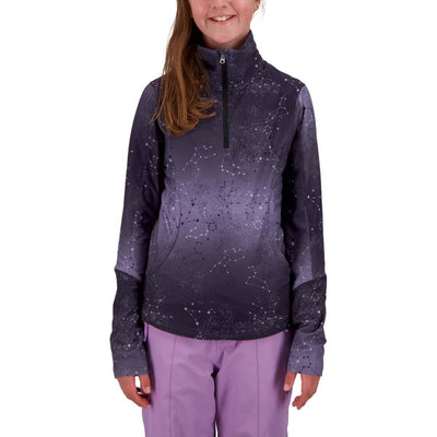 Obermeyer Junior's Clara 1/4 Zip Top 2023 STARS ALI